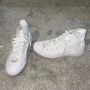 High top converse - white